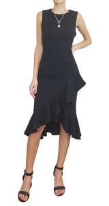 Vestido Volantes Negro