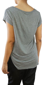 Polera Mixed Media Gris