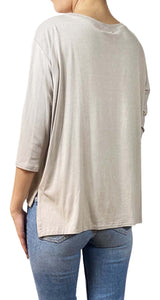 Polera Buda Asimétrica Beige