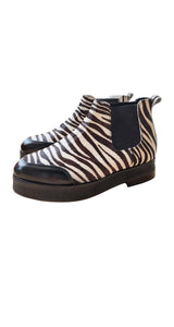 Botines Piel Cebra