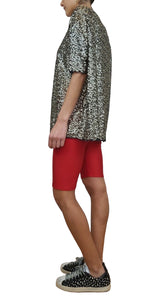 Blusa Oversize Lentejuelas Dorado