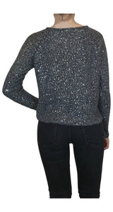 Sweater Gris con Lentejuelas