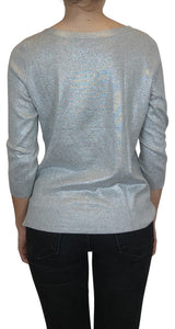 Sweater Shine Boatneck Gris