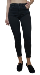 Skinny Jeans Desflecado Negro