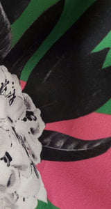 Vestido Rayas Rosado y Verde