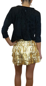 Polera Animal Velvet Negro