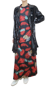 Abrigo Lentejuelas Negro