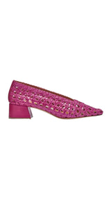 Bailarinas Taissa Plum Leather Morado