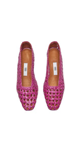 Bailarinas Taissa Plum Leather Morado