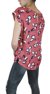 Polera Manga Corta Animal Print