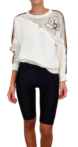 Sweater Beige Flor