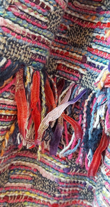 Chaqueta Tweed Flecos Multicolor