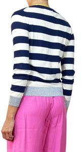 Sweater Rayas Azul Dorado