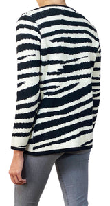 Sweater Rayas Negras Animal Print
