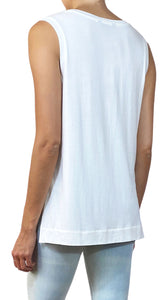 Polera Blanca Sin Mangas