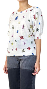 Sweater Blanco Flores