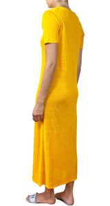 Vestido Amarillo Transparente