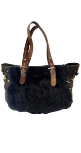 Cartera Efecto Piel y Tachas