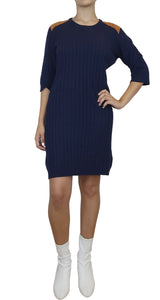 Chaleco texturizado color Azul