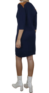 Chaleco texturizado color Azul