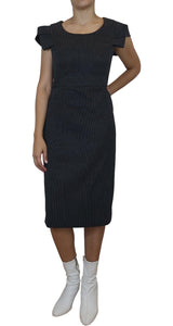 Vestido Negro con puntos Blancos