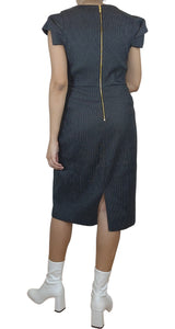 Vestido Negro con puntos Blancos