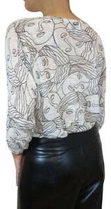 Chaleco caras Blanco