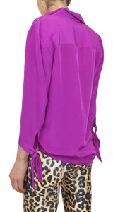 Blusa Seda Fucsia