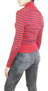 Sweater Con Cuello Rayado