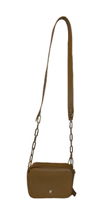 Bandolera Cuero Camel Cadenas