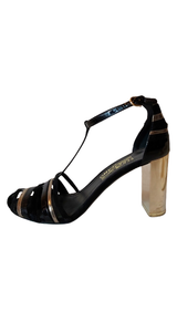 Tacones Cuero Franjas