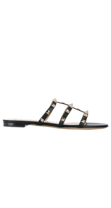 Sandalias Negras Tachas