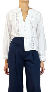 Blusa Macramé Flores