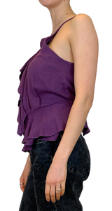 Blusa Morada con Vuelos