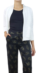 Chaqueta Blanca Texturizada