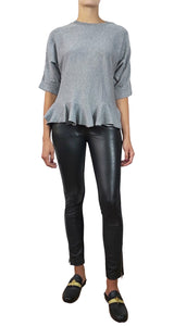 Sweater Gris con Letejuelas