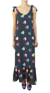 Vestido Largo Corazones