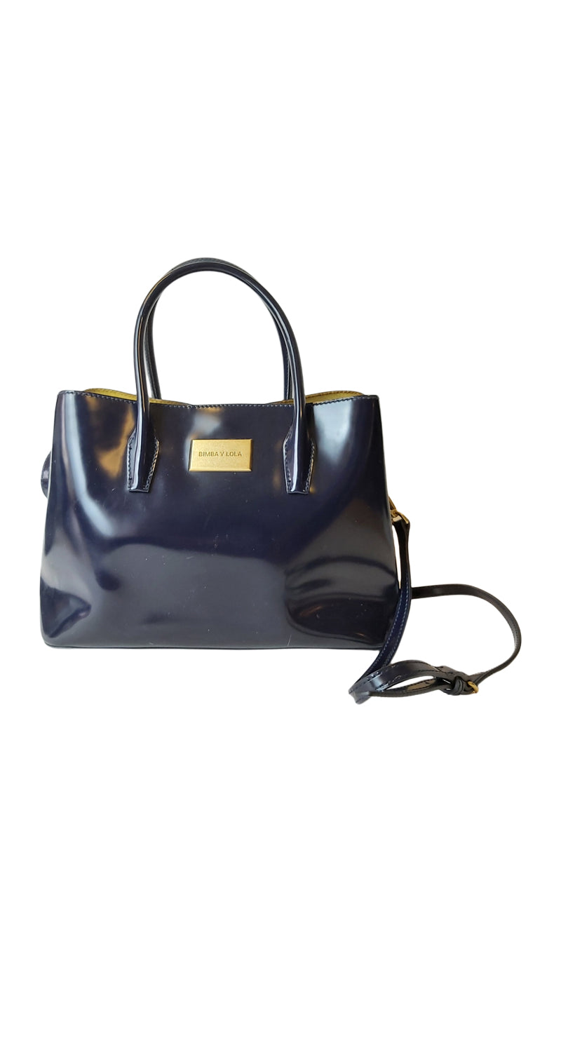 Cartera Charol Navy Bimba y Lola – Market People