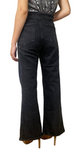 Jeans Negro Botones