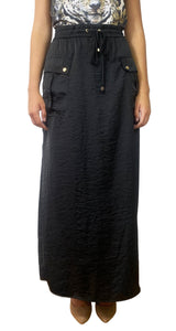 Falda Negra Bolsillos