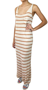 Vestido Beige Rayas