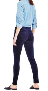 Navy Velvet Jeans