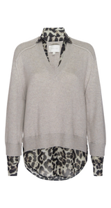 The Looker Printed Layered V-Neck