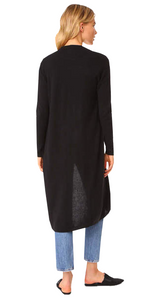 Cashmere Duster Black Sweater Coat