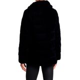 Chaqueta High Collar Velvet Puffer
