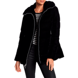 Chaqueta High Collar Velvet Puffer