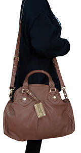 Shoulder Bag Classic Q Groovee Brown Leather