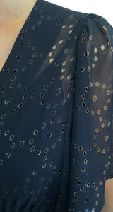 Vestido Calado Negro