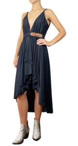 Vestido Negro Cinturón