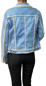Chaqueta Denim Perlas